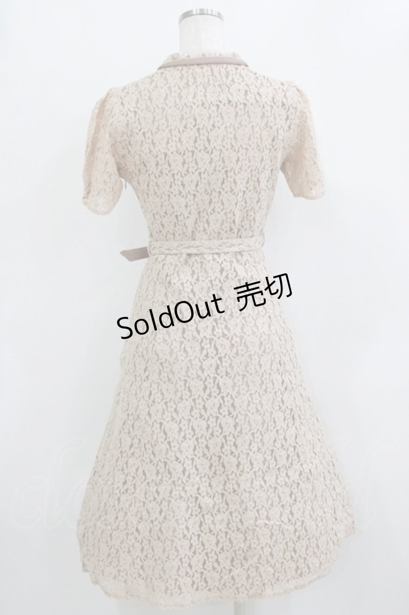 画像3: an another angelus / 総レースダブル釦ワンピース Free BEIGE H-26-09-07-003-CA-OP-NS-ZH (3)