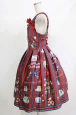 画像2: LIEF / Teddy Tea Set Residentialジャンパースカート M ワイン H-26-09-07-038-LO-OP-NS-ZH (2)