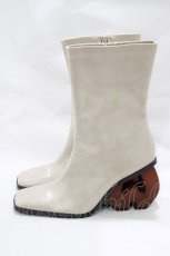 画像2: merry jenny / heart wood heel boots L ベージュ H-26-09-08-084-LO-SH-KB-ZH (2)