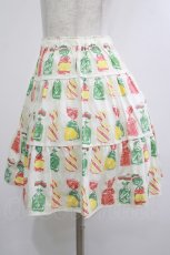 画像2: Jane Marple / Fruit Candyティアードスカート  アイボリー H-26-09-08-019-JM-SK-KB-ZH (2)