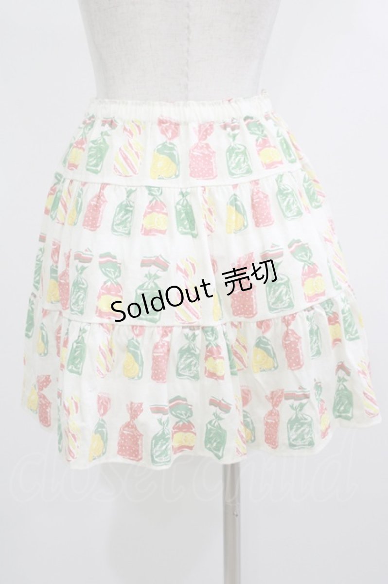 画像3: Jane Marple / Fruit Candyティアードスカート  アイボリー H-26-09-08-019-JM-SK-KB-ZH (3)
