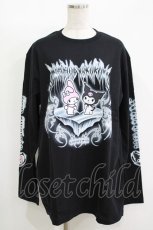 画像1: QOOZA / マイメロディ＆クロミコラボ L/S TEE  ブラック H-26-09-09-052-PU-TO-KB-ZH (1)