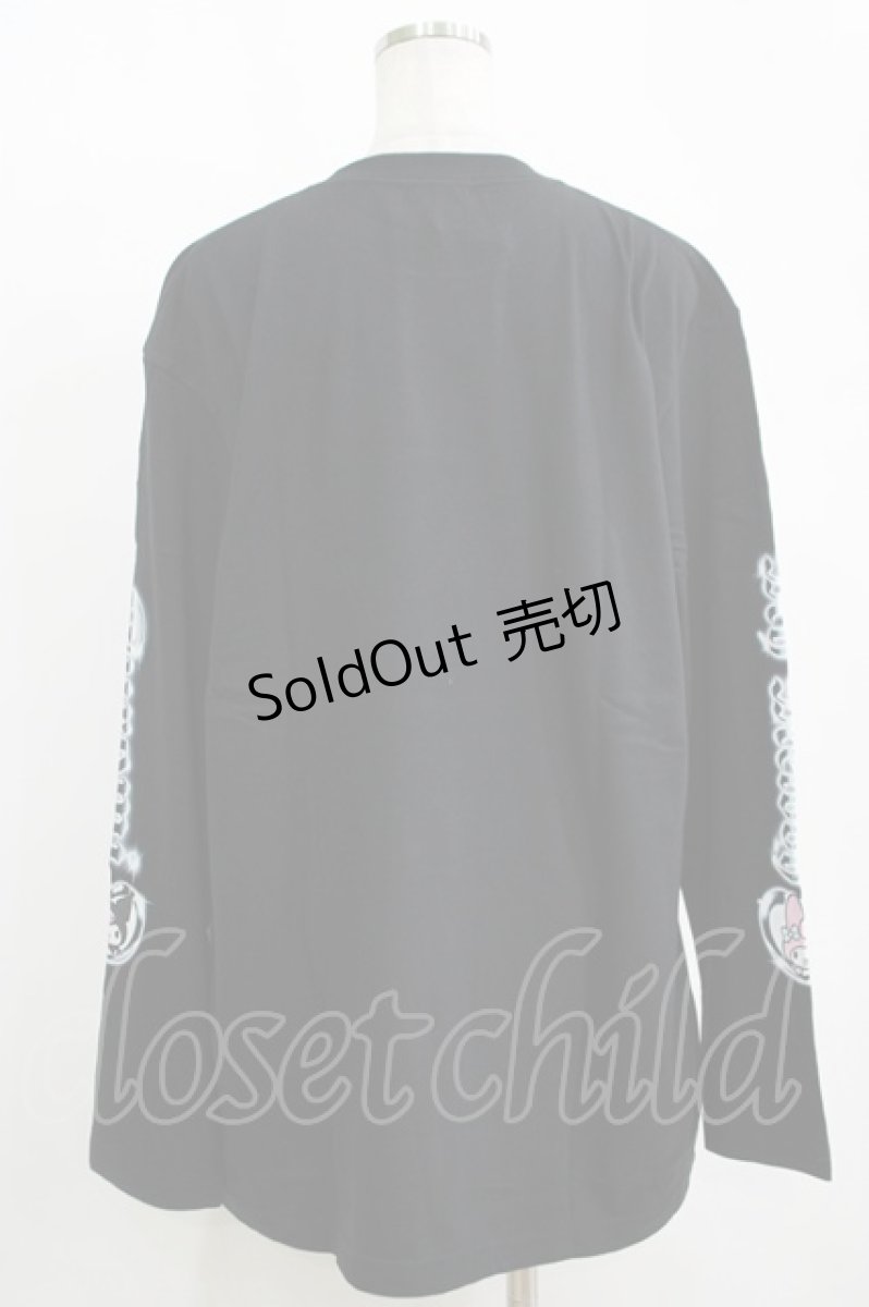 画像2: QOOZA / マイメロディ＆クロミコラボ L/S TEE  ブラック H-26-09-09-052-PU-TO-KB-ZH (2)