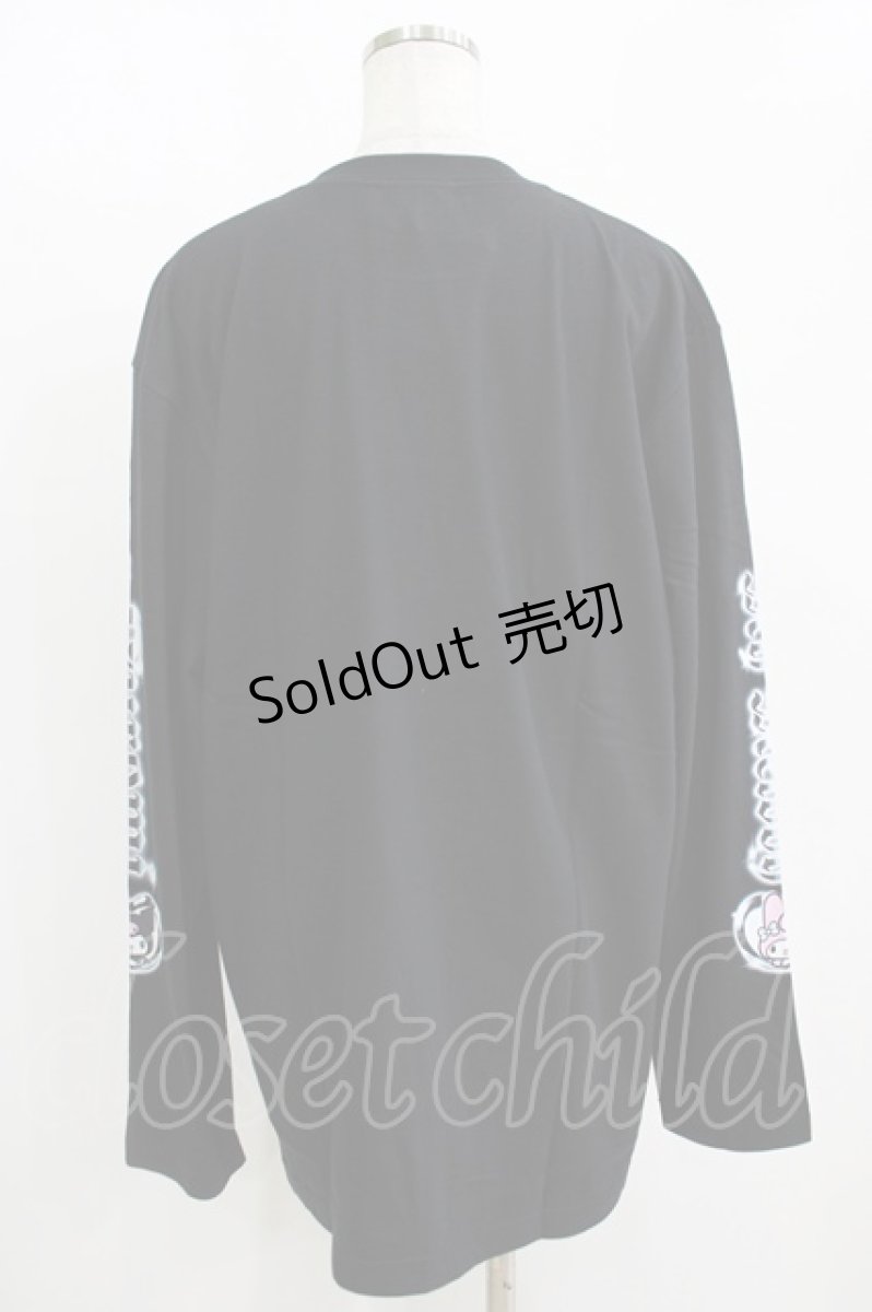 画像2: QOOZA / マイメロディ＆クロミコラボ L/S TEE  ブラック H-26-09-09-053-PU-TO-KB-ZH (2)