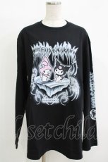 画像1: QOOZA / マイメロディ＆クロミコラボ L/S TEE  ブラック H-26-09-09-056-PU-TO-KB-ZH (1)