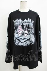 画像1: QOOZA / マイメロディ＆クロミコラボ L/S TEE  ブラック H-26-09-09-057-PU-TO-KB-ZH (1)
