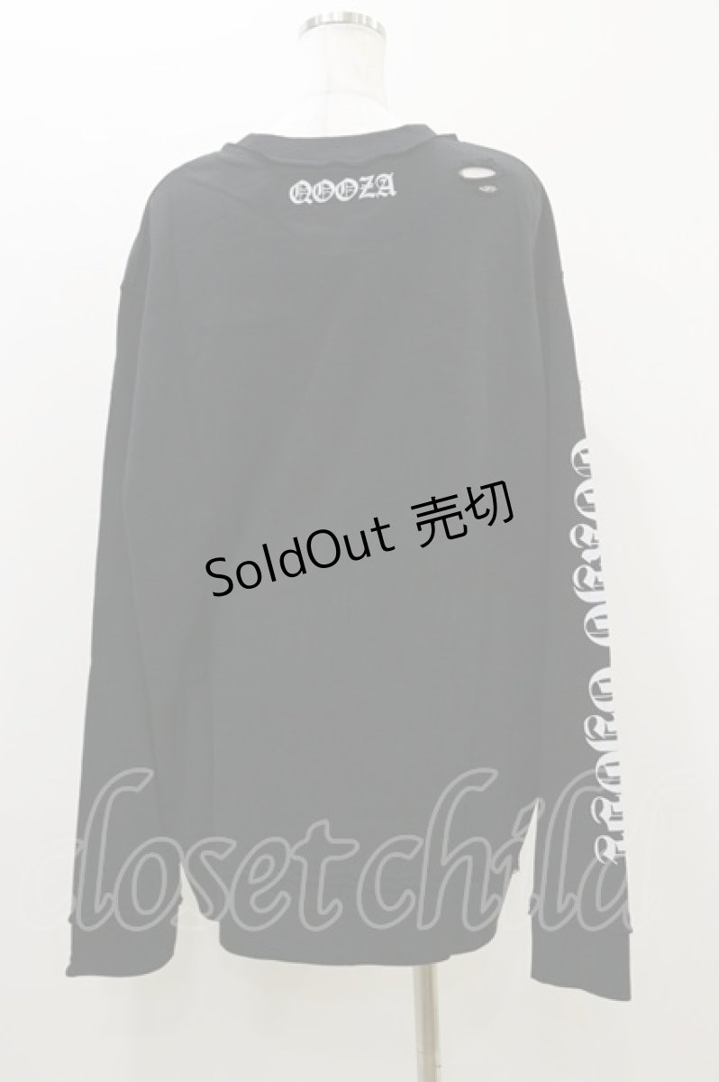 画像2: QOOZA / 東京喰種×QOOZA金木研 ダメージスウェット  ブラック H-26-09-09-006-PU-TO-KB-ZH (2)