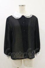 画像1: MILK / ドビードットブラウス  ブラック H-26-09-09-1035-ML-BL-AK-ZH (1)