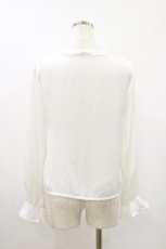 画像2: MILK / プリーツレースブラウス  オフ H-26-09-09-1040-ML-BL-AK-ZH (2)
