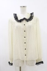 画像1: MILK / ドットブラウス  アイボリー H-26-09-09-1045-ML-BL-AK-ZH (1)