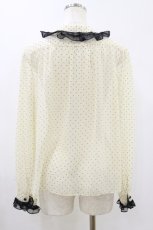 画像2: MILK / ドットブラウス  アイボリー H-26-09-09-1045-ML-BL-AK-ZH (2)