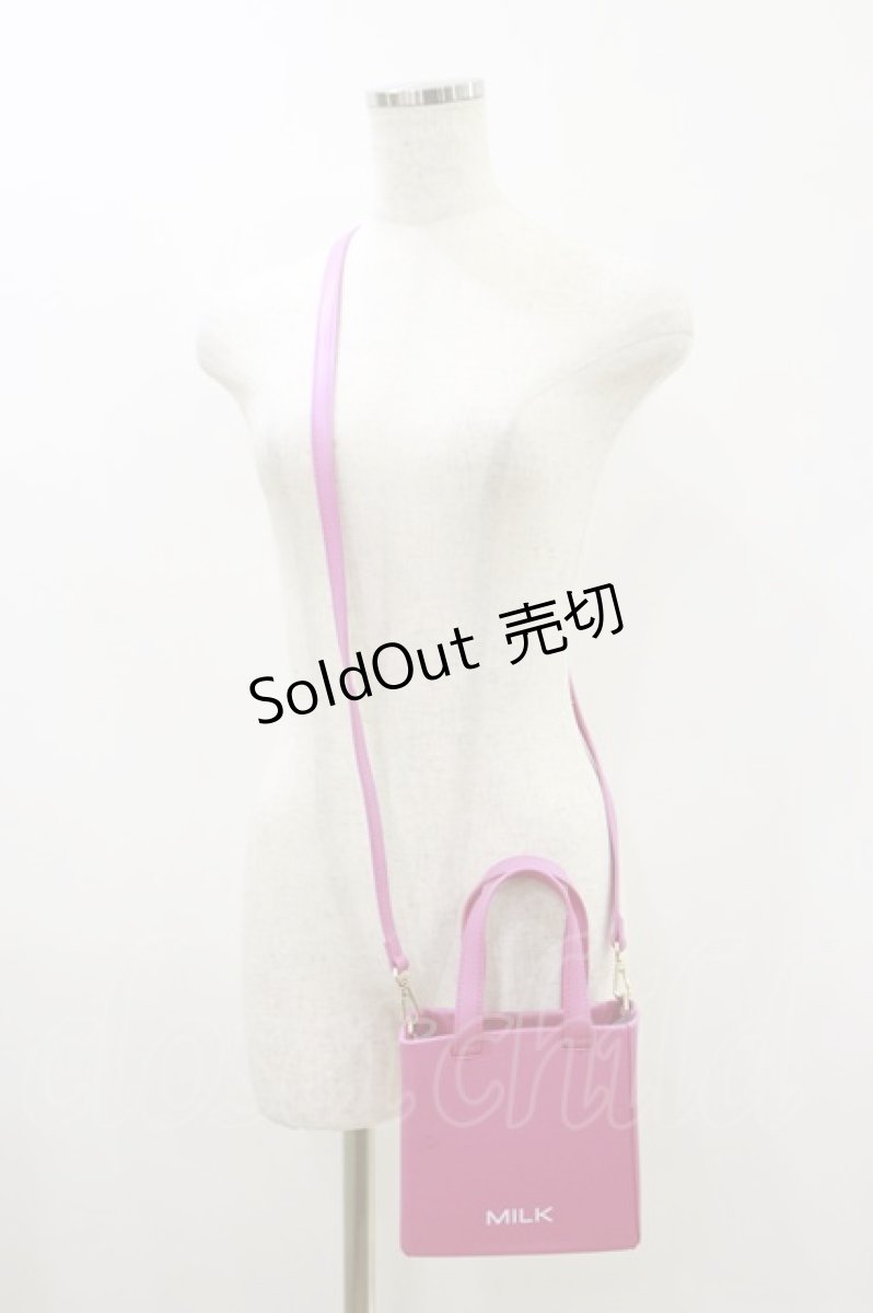 画像1: MILK / MILK MINI BAG  ピンク H-26-09-09-1008-ML-BG-AK-ZH (1)