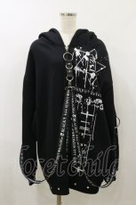 画像1: SEX POT ReVeNGe / ベルト付きZIPパーカー F 黒 H-26-09-09-1055-SP-TO-AK-ZH (1)