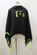 画像1: ACDC RAG / 渦雷キモノジャケット FREE 黒×グリーン H-26-09-09-1056-PU-JA-AK-ZH (1)
