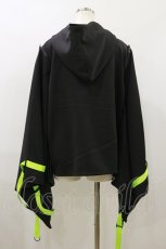 画像2: ACDC RAG / 渦雷キモノジャケット FREE 黒×グリーン H-26-09-09-1056-PU-JA-AK-ZH (2)
