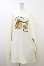画像1: Candy Stripper / BEAR PRINT ONEPIECE 2 アイボリー H-26-09-09-1075-PU-OP-AK-ZH (1)