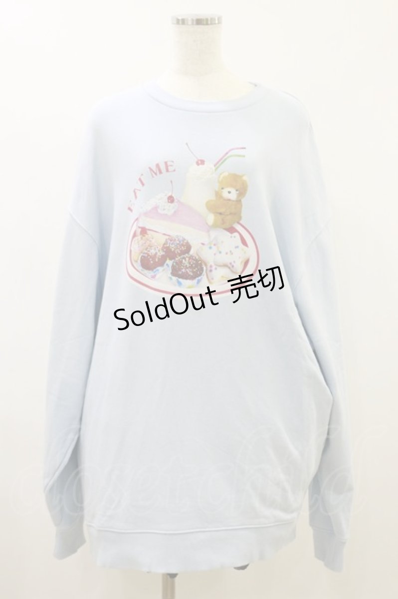画像1: Candy Stripper / EAT ME SWEATワンピース 2 サックス H-26-09-09-1076-PU-OP-AK-ZH (1)