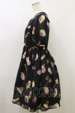 画像3: MILK / プティフールワンピース  ブラック H-26-09-09-1079-ML-OP-AK-ZH (3)