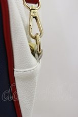 画像2: MILK / BOXショルダーバッグ  オフ×ネイビー H-26-09-09-1014-ML-BG-AK-ZH (2)