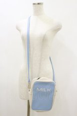 画像1: MILK / BOXショルダーバッグ  サックス H-26-09-09-1015-ML-BG-AK-ZH (1)