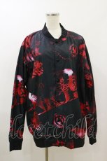 画像1: NieR Clothing / 総柄プリントブルゾン F 黒×赤 H-26-09-09-1027-PU-JA-AK-ZH (1)