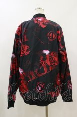 画像2: NieR Clothing / 総柄プリントブルゾン F 黒×赤 H-26-09-09-1027-PU-JA-AK-ZH (2)