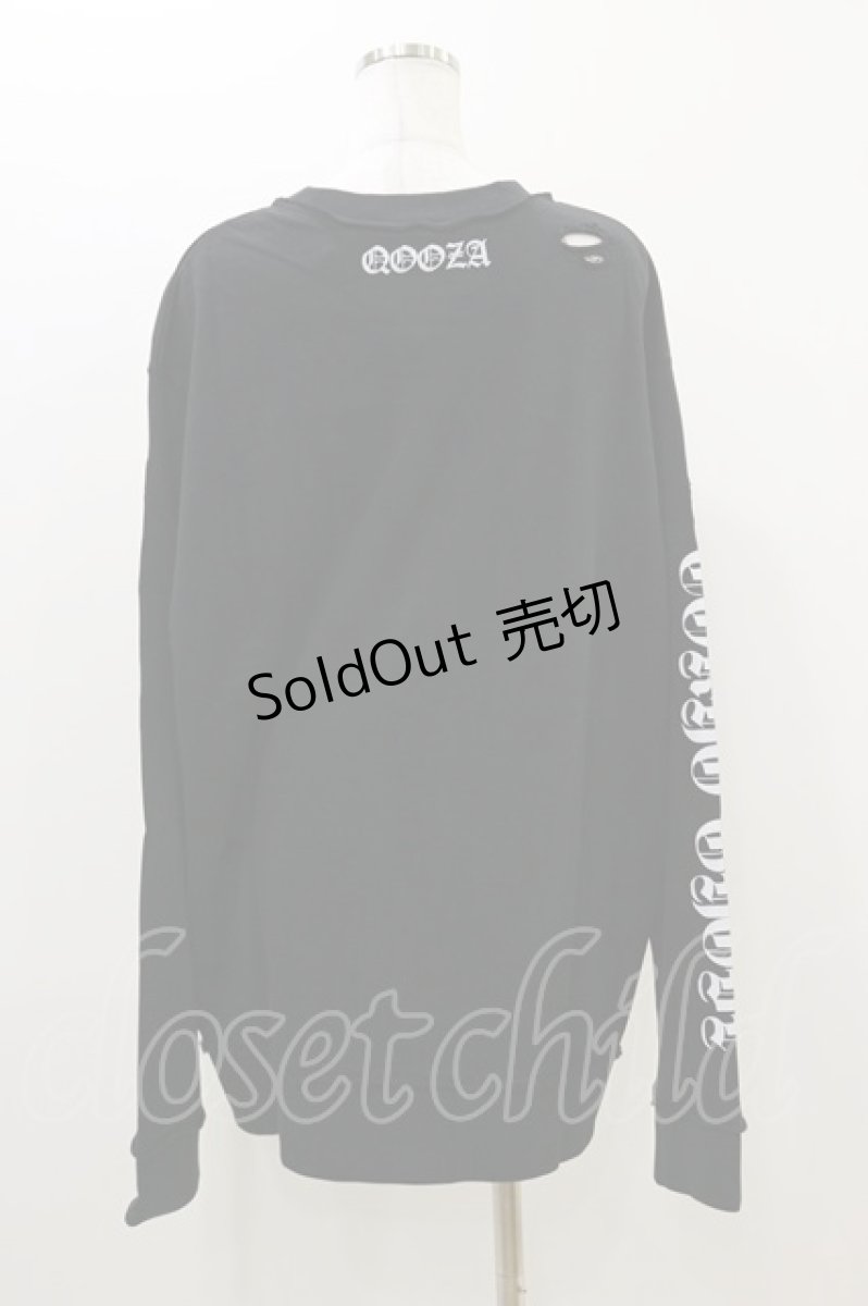 画像2: QOOZA / 東京喰種×QOOZA金木研 ダメージスウェット  ブラック H-26-09-09-008-PU-TO-KB-ZH (2)