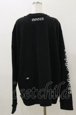 画像2: QOOZA / 東京喰種×QOOZA金木研 ダメージスウェット  ブラック H-26-09-09-010-PU-TO-KB-ZH (2)
