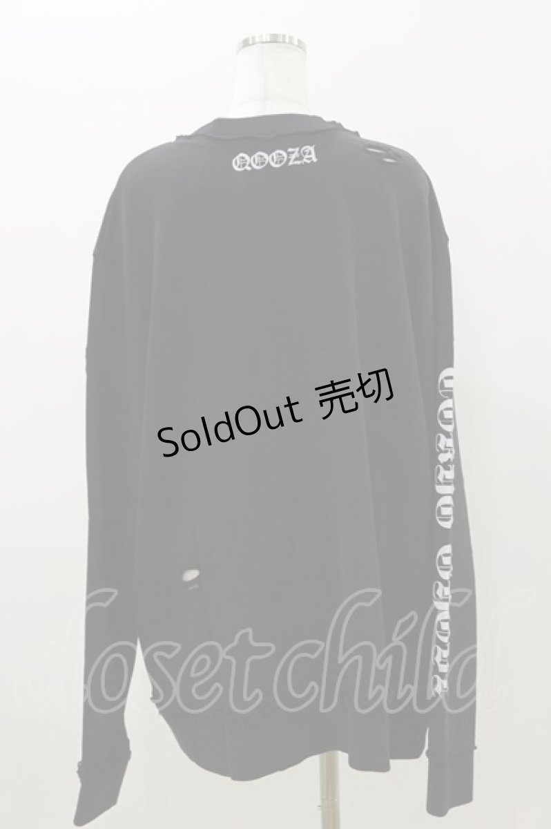 画像2: QOOZA / 東京喰種×QOOZA金木研 ダメージスウェット  ブラック H-26-09-09-011-PU-TO-KB-ZH (2)