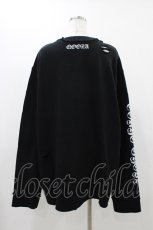 画像2: QOOZA / 東京喰種×QOOZA金木研 ダメージスウェット  ブラック H-26-09-09-025-PU-TO-KB-ZH (2)
