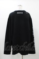 画像2: QOOZA / 東京喰種×QOOZA金木研 ダメージスウェット  ブラック H-26-09-09-027-PU-TO-KB-ZH (2)