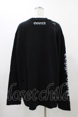 画像2: QOOZA / 東京喰種×QOOZA金木研 ダメージスウェット  ブラック H-26-09-09-029-PU-TO-KB-ZH (2)