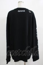 画像2: QOOZA / 東京喰種×QOOZA金木研 ダメージスウェット  ブラック H-26-09-09-034-PU-TO-KB-ZH (2)