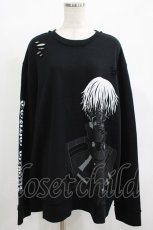画像1: QOOZA / 東京喰種×QOOZA金木研 ダメージスウェット  ブラック H-26-09-09-041-PU-TO-KB-ZH (1)