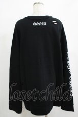 画像2: QOOZA / 東京喰種×QOOZA金木研 ダメージスウェット  ブラック H-26-09-09-041-PU-TO-KB-ZH (2)