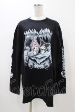 画像1: QOOZA / マイメロディ＆クロミコラボ L/S TEE  ブラック H-26-09-09-047-PU-TO-KB-ZH (1)