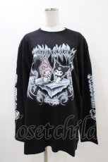 画像1: QOOZA / マイメロディ＆クロミコラボ L/S TEE  ブラック H-26-09-09-048-PU-TO-KB-ZH (1)