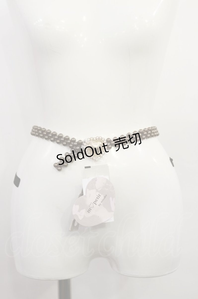 画像1: m petit by misako / TT*AMハートPLベルト  ブラウン H-26-09-10-1023-LO-ZA-NS-ZH (1)