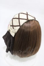 画像2: metamorphose / Time lag worldヘッドドレス  サンドベージュ H-26-09-10-1036-ME-AC-NS-ZH (2)