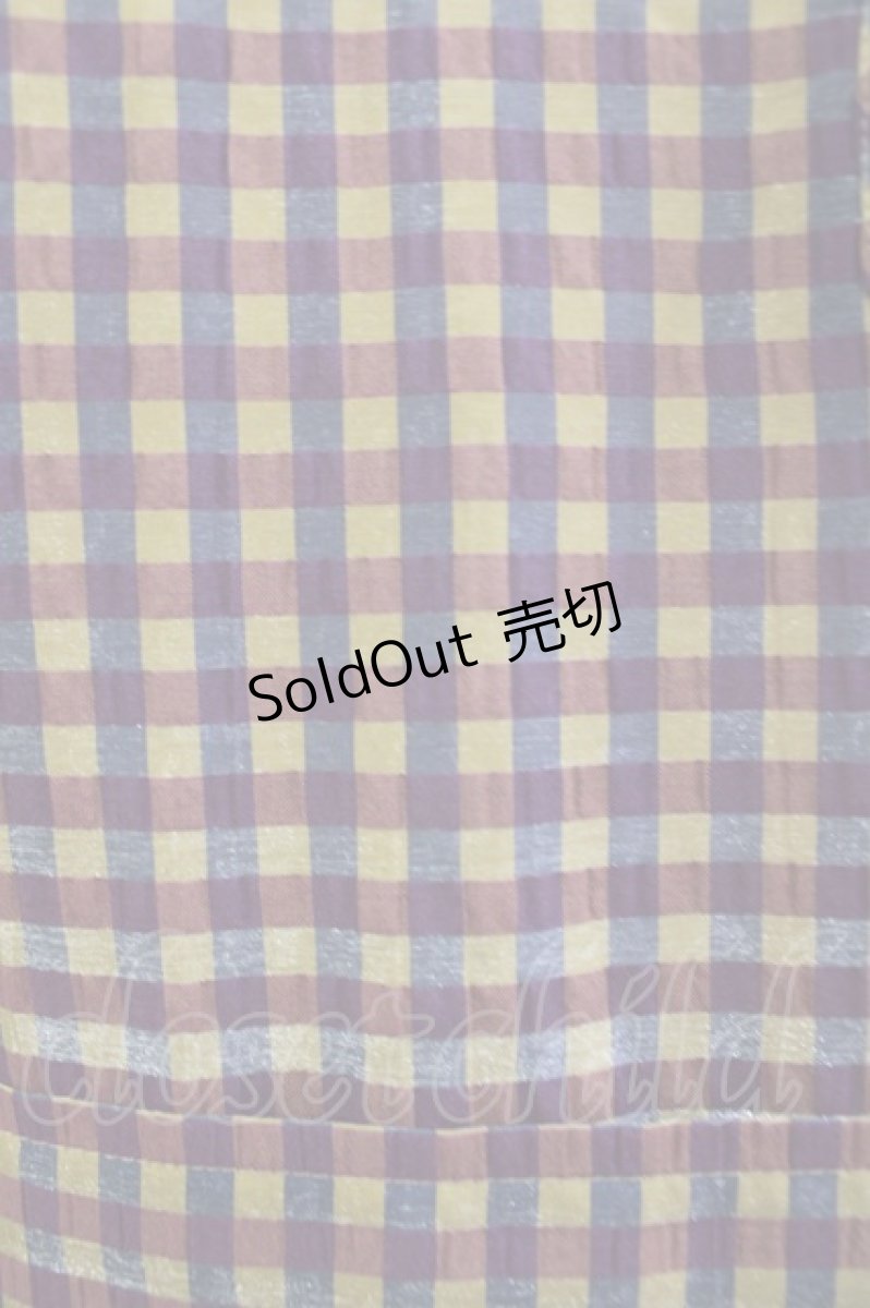 画像5: Jane Marple / アンデュラントチェックコレットドレス  マゼンタ H-26-09-10-008-JM-OP-KB-ZH (5)