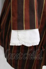 画像6: Jane Marple / Regimental stripe lycee onepice M ブラウン H-26-09-10-010-JM-OP-AK-ZH (6)