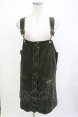 画像1: Candy Stripper / CND CORDUROY JUMPER SKIRT 2 カーキ H-26-09-10-019-PU-OP-KB-ZH (1)