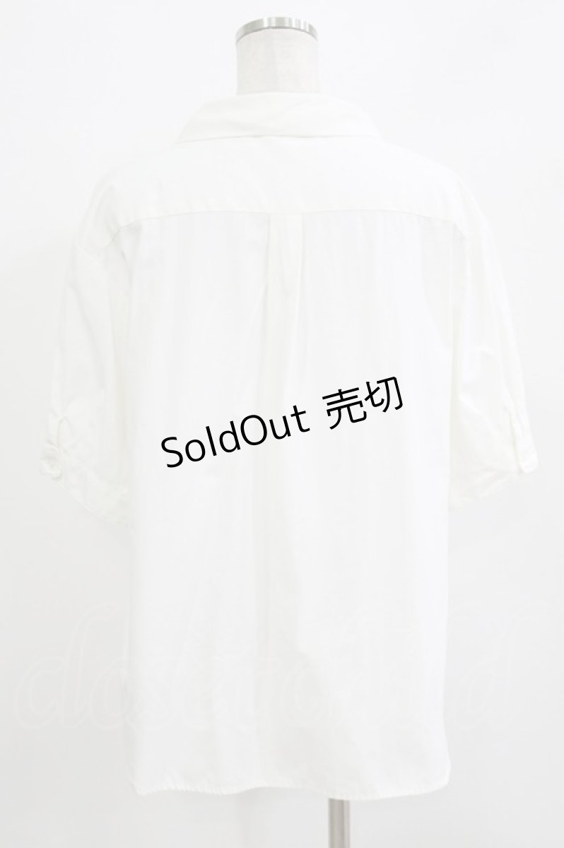 画像2: Fi.n.t / ネッカチーフタイ5分袖シャツ Free OFFWHITE H-26-09-11-026-CA-BL-NS-ZH (2)