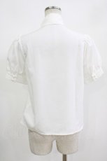 画像2: Ank Rouge / ブローチ付きボウタイブラウス M 白 H-26-09-11-032-CA-BL-NS-ZH (2)