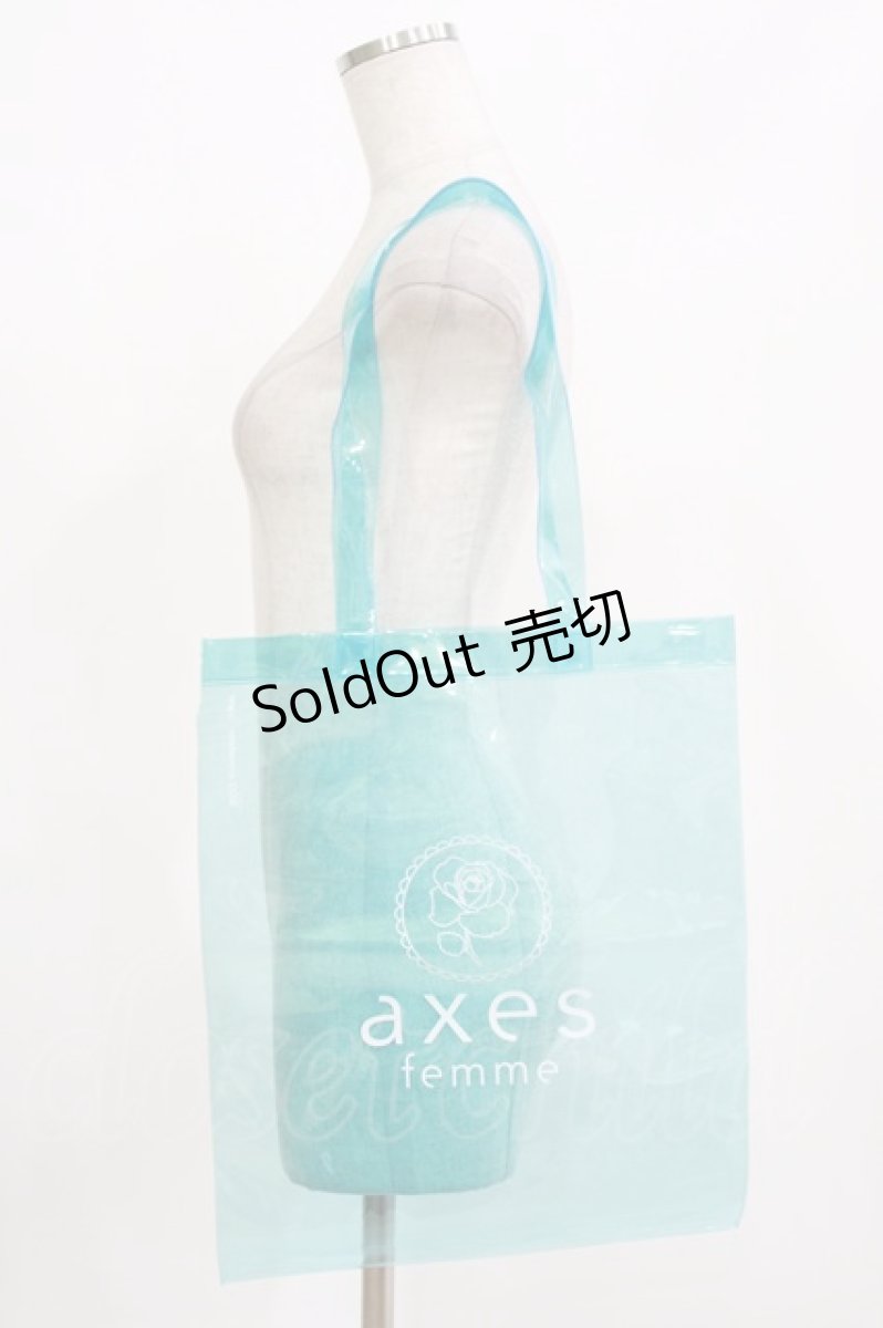 画像1: axes femme / クリアトートバッグ  ブルー H-26-09-11-055-AX-BG-NS-ZH (1)