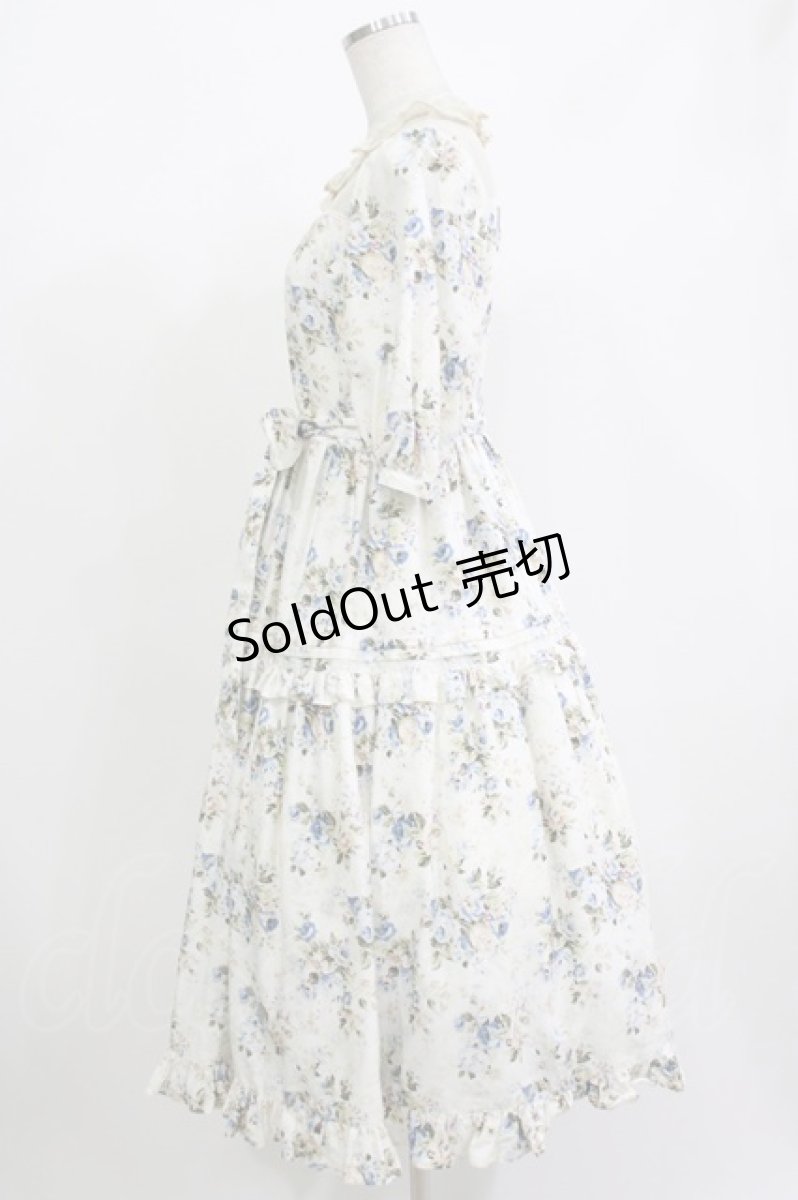 画像2: Victorian maiden / ロココブーケレーシードールドレス Free ブルー H-26-09-11-009-CL-OP-NS-ZH (2)