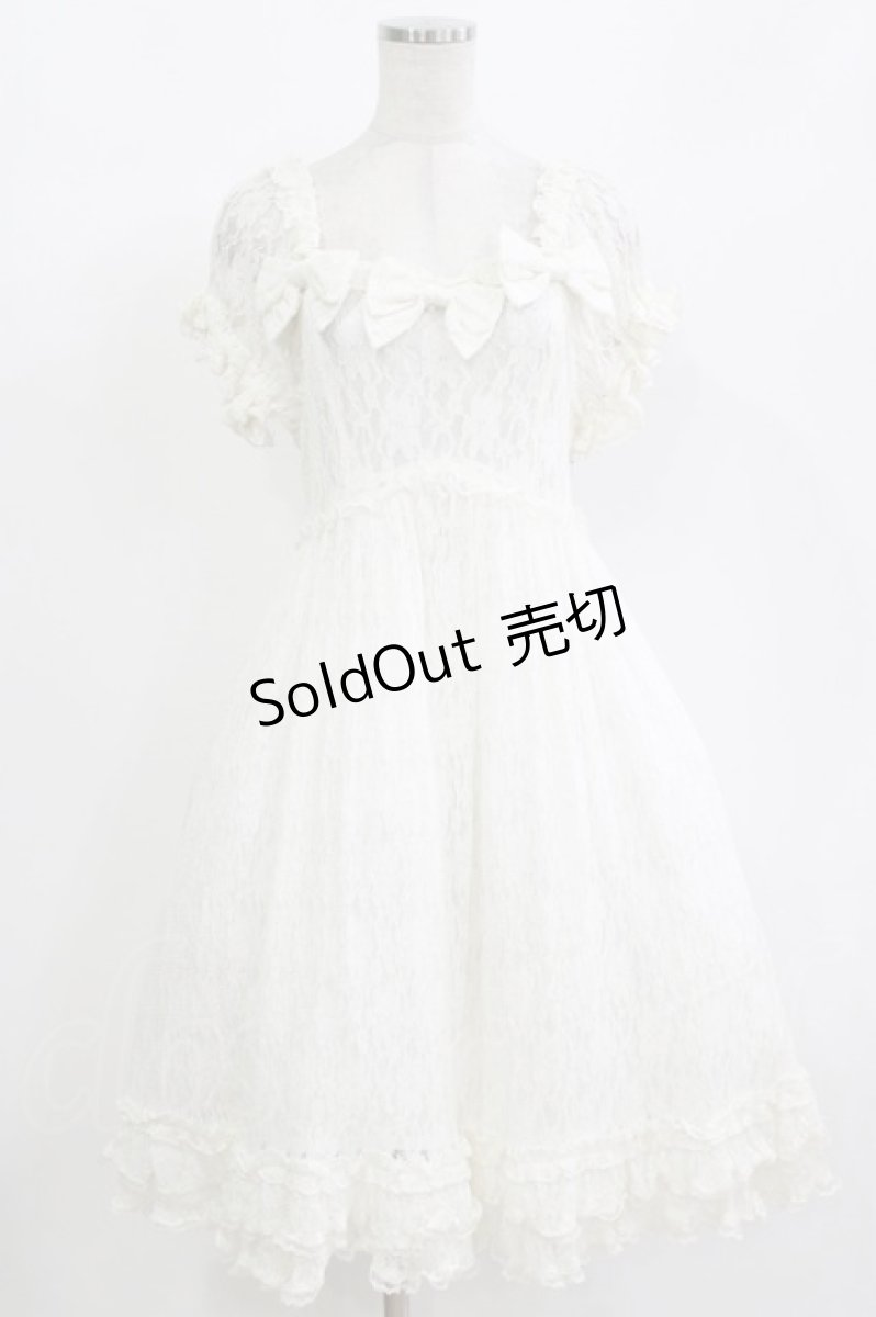 画像1: metamorphose / 総レースベビードール風ワンピース Free 白 H-26-09-11-002-ME-OP-NS-ZH (1)