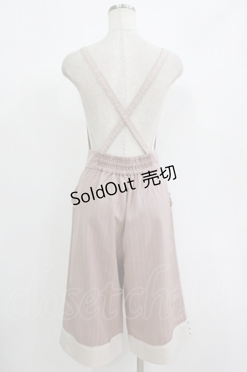画像3: axes femme POETIQUE / サス付ハーフワイドパンツ M ピンク H-26-09-11-020-AX-PA-NS-ZH (3)