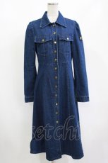 画像1: NieR Clothing / デニムシャツワンピース F 紺 H-26-09-12-025-PU-OP-AK-ZH (1)