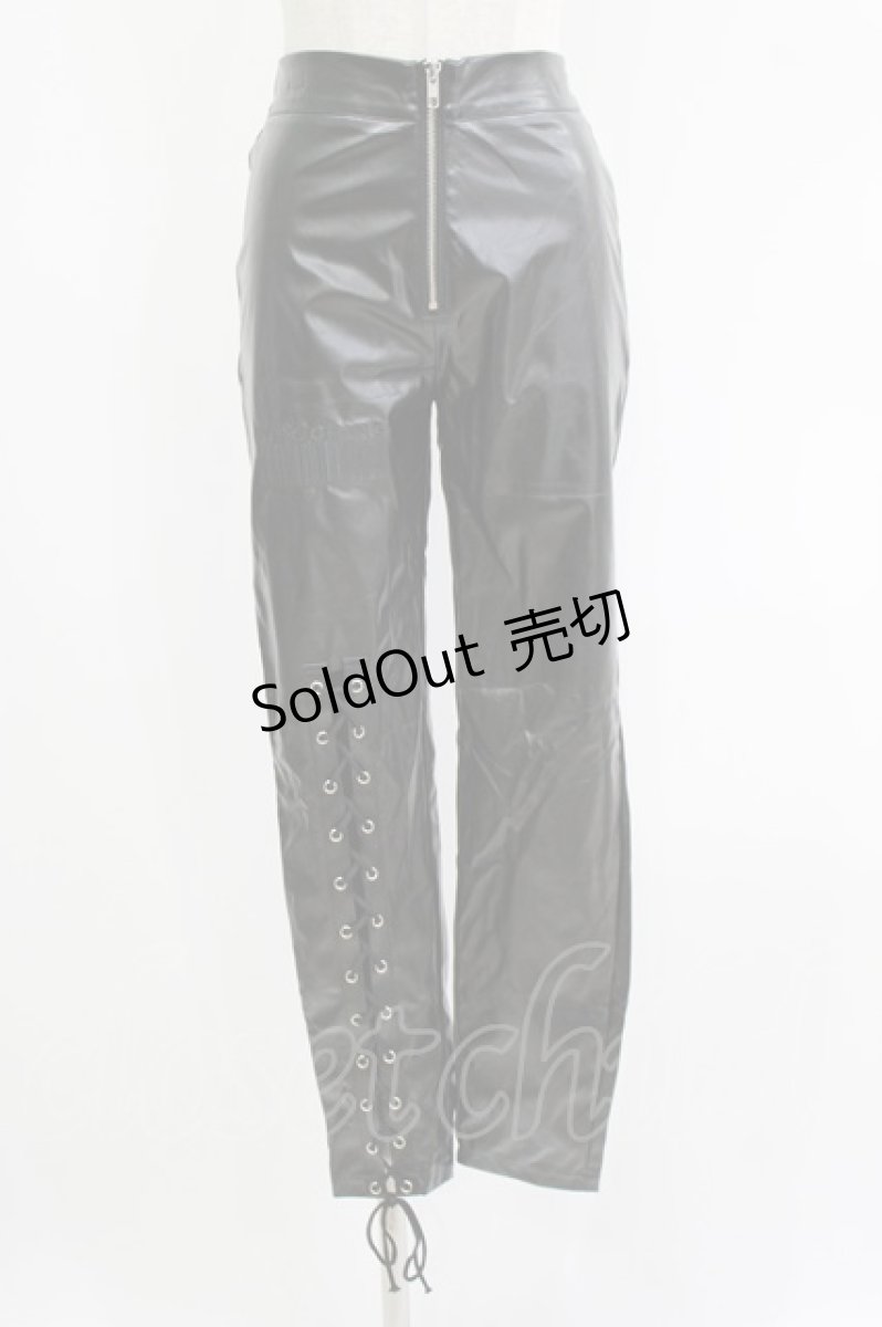 画像1: NieR Clothing / レザーパンツ  黒 H-26-09-12-032-PU-PA-AK-ZH (1)
